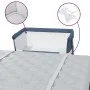 Cuna con colchón tela de lino azul marino de vidaXL, Cunas y camas para niños - Ref: Foro24-10298, Precio: 112,09 €, Descuent...