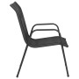 Juego de comedor para jardín 3 piezas acero negro de vidaXL, Conjuntos de jardín - Ref: Foro24-3203728, Precio: 102,96 €, Des...