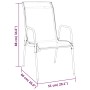 Juego de comedor para jardín 3 piezas acero negro de vidaXL, Conjuntos de jardín - Ref: Foro24-3203728, Precio: 102,96 €, Des...