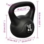 Kettlebell 16 kg de vidaXL, Peso libre - Ref: Foro24-90393, Precio: 60,29 €, Descuento: %