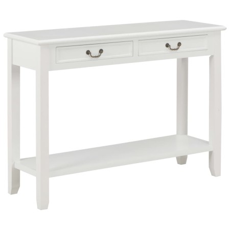 Mesa consola de madera blanco 110x35x80 cm de vidaXL, Mesas auxiliares - Ref: Foro24-249900, Precio: 185,66 €, Descuento: %