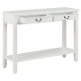 Mesa consola de madera blanco 110x35x80 cm de vidaXL, Mesas auxiliares - Ref: Foro24-249900, Precio: 185,66 €, Descuento: %