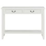 Mesa consola de madera blanco 110x35x80 cm de vidaXL, Mesas auxiliares - Ref: Foro24-249900, Precio: 185,66 €, Descuento: %