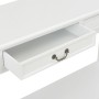 Mesa consola de madera blanco 110x35x80 cm de vidaXL, Mesas auxiliares - Ref: Foro24-249900, Precio: 185,66 €, Descuento: %