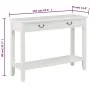 Mesa consola de madera blanco 110x35x80 cm by vidaXL, Side tables - Ref: Foro24-249900, Price: 190,99 €, Discount: %