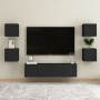 Mueble de salón de pared negro 30,5x30x30 cm de vidaXL, Muebles TV - Ref: Foro24-804484, Precio: 34,50 €, Descuento: %
