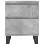 Mesita de noche madera de ingeniería gris hormigón 40x35x50 cm de vidaXL, Mesitas de noche - Ref: Foro24-830692, Precio: 57,2...