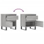 Mesita de noche 2 uds madera ingeniería gris Sonoma 40x35x50 cm de vidaXL, Mesitas de noche - Ref: Foro24-830697, Precio: 84,...