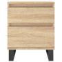 Mesitas noche 2 uds madera ingeniería roble Sonoma 40x35x50 cm de vidaXL, Mesitas de noche - Ref: Foro24-830691, Precio: 100,...