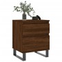Mesitas noche 2 uds madera ingeniería marrón roble 40x35x50 cm de vidaXL, Mesitas de noche - Ref: Foro24-830699, Precio: 84,2...