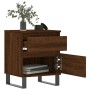 Mesitas noche 2 uds madera ingeniería marrón roble 40x35x50 cm de vidaXL, Mesitas de noche - Ref: Foro24-830699, Precio: 84,2...