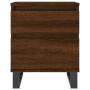 Mesitas noche 2 uds madera ingeniería marrón roble 40x35x50 cm de vidaXL, Mesitas de noche - Ref: Foro24-830699, Precio: 84,2...