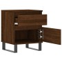 Mesitas noche 2 uds madera ingeniería marrón roble 40x35x50 cm de vidaXL, Mesitas de noche - Ref: Foro24-830699, Precio: 84,2...