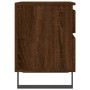 Mesitas noche 2 uds madera ingeniería marrón roble 40x35x50 cm de vidaXL, Mesitas de noche - Ref: Foro24-830699, Precio: 84,2...