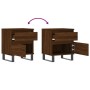 Mesitas noche 2 uds madera ingeniería marrón roble 40x35x50 cm de vidaXL, Mesitas de noche - Ref: Foro24-830699, Precio: 84,2...
