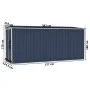 Cobertizo de jardín de pared acero galvanizado 118x382x178 cm de vidaXL, Cobertizos - Ref: Foro24-316231, Precio: 254,51 €, D...