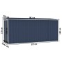 Cobertizo de jardín de pared acero galvanizado 118x382x178 cm de vidaXL, Cobertizos - Ref: Foro24-316231, Precio: 254,69 €, D...