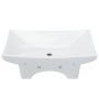 Lavabo de cerámica rectangular con orificio de grifo y desagüe de vidaXL, Lavabos - Ref: Foro24-140688, Precio: 115,46 €, Des...