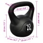 Pesa kettlebell 10 kg de vidaXL, Peso libre - Ref: Foro24-90391, Precio: 36,91 €, Descuento: %