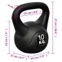 Pesa kettlebell 10 kg de vidaXL, Peso libre - Ref: Foro24-90391, Precio: 36,20 €, Descuento: %