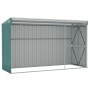 Cobertizo de jardín pared acero galvanizado verde 118x288x178cm de vidaXL, Cobertizos - Ref: Foro24-316225, Precio: 219,68 €,...