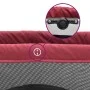 Playpen for babies with red linen fabric mattress by vidaXL, Baby Playpens - Ref: Foro24-10305, Price: 60,38 €, Discount: %