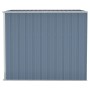 Cobertizo de jardín pared acero galvanizado gris 118x194x178cm de vidaXL, Cobertizos - Ref: Foro24-316222, Precio: 186,46 €, ...