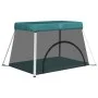 Parque infantil para bebés con colchón tela lino verde de vidaXL, Parques para bebés - Ref: Foro24-10306, Precio: 67,18 €, De...