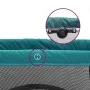 Parque infantil para bebés con colchón tela lino verde de vidaXL, Parques para bebés - Ref: Foro24-10306, Precio: 67,18 €, De...
