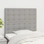 Headboards 2 units of light gray fabric 100x5x78/88 cm by vidaXL, Headboards and footboards - Ref: Foro24-3116756, Price: 62,...