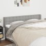 Cabecero de tela gris claro 203x16x78/88 cm de vidaXL, Cabeceros y pies de cama - Ref: Foro24-3119224, Precio: 72,47 €, Descu...