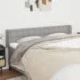 Light gray fabric headboard 203x16x78/88 cm by vidaXL, Headboards and footboards - Ref: Foro24-3119224, Price: 75,08 €, Disco...