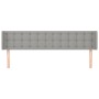 Cabecero de tela gris claro 203x16x78/88 cm de vidaXL, Cabeceros y pies de cama - Ref: Foro24-3119224, Precio: 72,47 €, Descu...