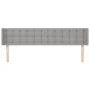 Light gray fabric headboard 203x16x78/88 cm by vidaXL, Headboards and footboards - Ref: Foro24-3119224, Price: 75,08 €, Disco...