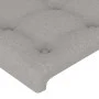 Light gray fabric headboard 203x16x78/88 cm by vidaXL, Headboards and footboards - Ref: Foro24-3119224, Price: 75,08 €, Disco...