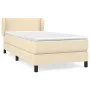 Box spring bed with cream fabric mattress 90x200 cm by vidaXL, Beds and slatted bases - Ref: Foro24-3126058, Price: 289,87 €,...