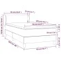 Box spring bed with cream fabric mattress 90x200 cm by vidaXL, Beds and slatted bases - Ref: Foro24-3126058, Price: 289,87 €,...