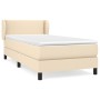Cama box spring con colchón tela color crema 90x200 cm de vidaXL, Camas y somieres - Ref: Foro24-3126138, Precio: 295,83 €, D...