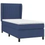 Box spring bed with blue fabric mattress 90x190 cm by vidaXL, Beds and slatted bases - Ref: Foro24-3128091, Price: 343,02 €, ...
