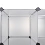 Armario modular con 18 compartimentos blanco 37x146x180,5 cm de vidaXL, Armarios roperos - Ref: Foro24-240502, Precio: 114,55...