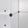 Armario modular con 18 compartimentos blanco 37x146x180,5 cm de vidaXL, Armarios roperos - Ref: Foro24-240502, Precio: 114,55...