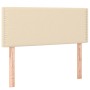 Cama box spring con colchón tela color crema 90x200 cm de vidaXL, Camas y somieres - Ref: Foro24-3129606, Precio: 292,03 €, D...