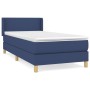 Cama box spring con colchón tela azul 90x190 cm de vidaXL, Camas y somieres - Ref: Foro24-3130079, Precio: 310,47 €, Descuent...
