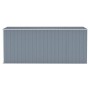 Cobertizo de jardín pared acero galvanizado gris 118x382x178 cm de vidaXL, Cobertizos - Ref: Foro24-316230, Precio: 283,70 €,...