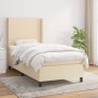 Cama box spring con colchón tela color crema 90x200 cm de vidaXL, Camas y somieres - Ref: Foro24-3131246, Precio: 334,73 €, D...