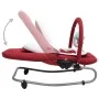 Hamaca mecedora para bebés de acero rojo de vidaXL, Mecedoras y sillas para bebés - Ref: Foro24-10257, Precio: 95,00 €, Descu...