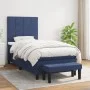 Box spring bed with blue fabric mattress 90x190 cm by vidaXL, Beds and slatted bases - Ref: Foro24-3136563, Price: 363,00 €, ...