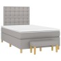 Cama box spring con colchón tela gris claro 120x200 cm de vidaXL, Camas y somieres - Ref: Foro24-3137461, Precio: 443,78 €, D...