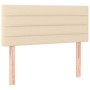 Cama box spring con colchón tela color crema 90x200 cm de vidaXL, Camas y somieres - Ref: Foro24-3140670, Precio: 282,93 €, D...