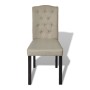 Sillas de comedor 6 unidades de tela camel de vidaXL, Sillas de comedor - Ref: Foro24-160790, Precio: 404,91 €, Descuento: %